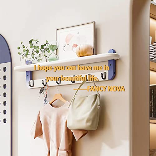 FANCY NOVA 12pcs Wall Mounted Hooks, Metal Coat Hanger Hooks for W...