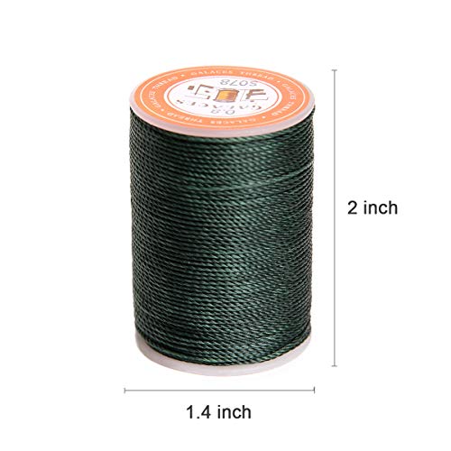 FANDOL Waxed Polyester Cord Wax-Coated Strings Waterproof Round Wa...