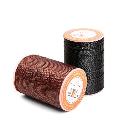 FANDOL Waxed Polyester Cord Wax-Coated Strings Waterproof Round Wa...