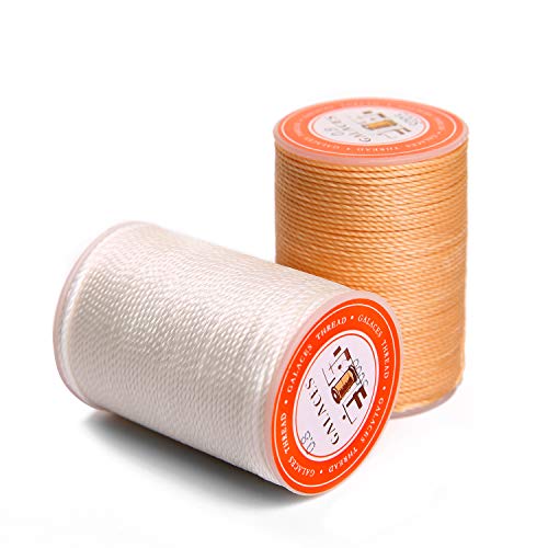 FANDOL Waxed Polyester Cord Wax-Coated Strings Waterproof Round Wa...