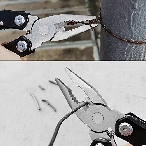 14-In-1 Multitool with Safety Locking, Professional Stainless Stee...