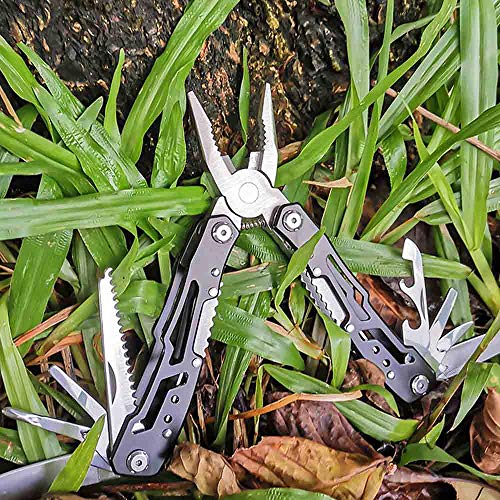 14-In-1 Multitool with Safety Locking, Professional Stainless Stee...