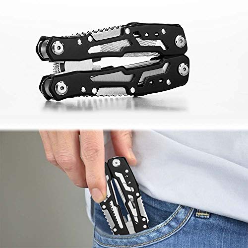 14-In-1 Multitool with Safety Locking, Professional Stainless Stee...