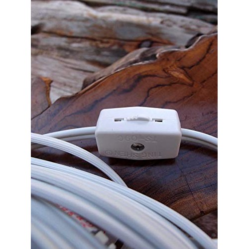 Fantado Clip-in Craft White Pendant Light Lamp Cord for Salt Lamps...