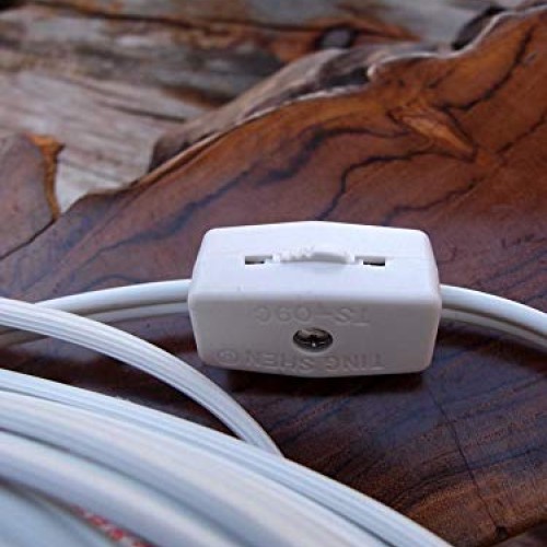 Fantado Clip-in Craft White Pendant Light Lamp Cord for Salt Lamps...