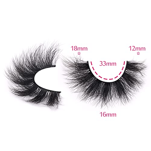 Mink Lashes Fluffy 8D False Eyelashes Wispy Eye Lashes Cat-Eye Lon...