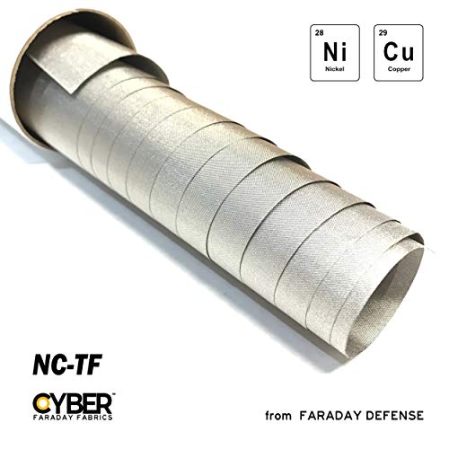 Cyber NC-TF Faraday Fabric EMF RF Shielding Nickel Copper Taffeta ...