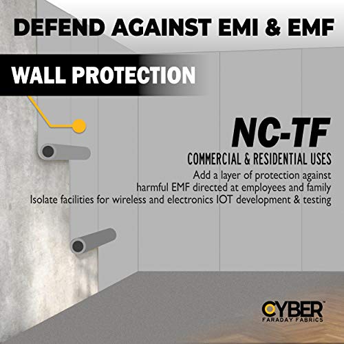 Cyber NC-TF Faraday Fabric EMF RF Shielding Nickel Copper Taffeta ...