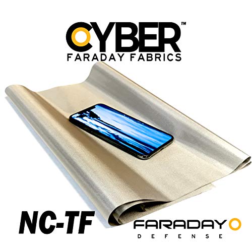 Cyber NC-TF Faraday Fabric EMF RF Shielding Nickel Copper Taffeta ...