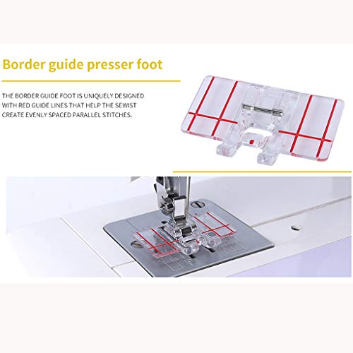 9PC Rolled Hem Pressure Foot Sewing Machine for Singer Brother Low...