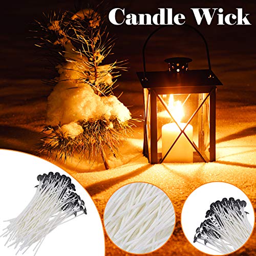 Fasclot Candle Wicks Pre Waxed Wick Cotton Core for Candle DIY Making