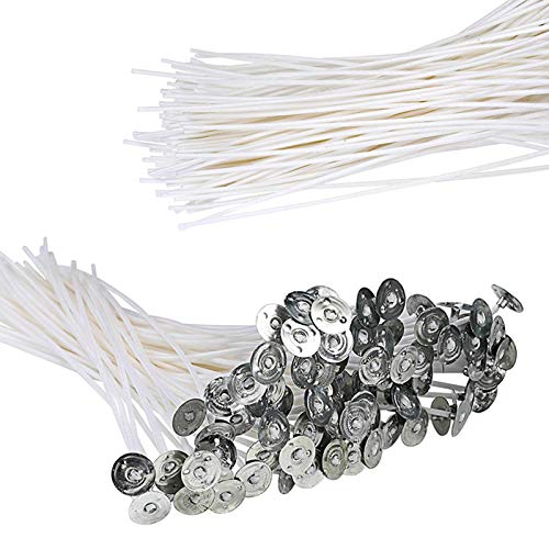 Fasclot Candle Wicks Pre Waxed Wick Cotton Core for Candle DIY Making