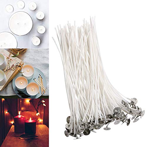 Fasclot Candle Wicks Pre Waxed Wick Cotton Core for Candle DIY Making