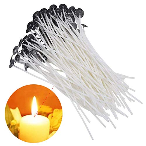 Fasclot Candle Wicks Pre Waxed Wick Cotton Core for Candle DIY Making