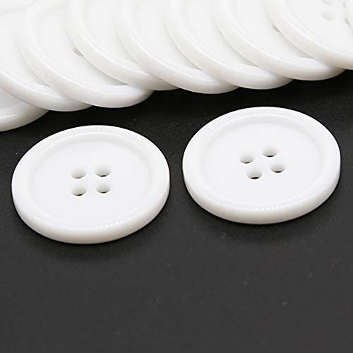 Fasclot Cufflink for Women Button 4 Holes 1 Inch Buttons 25mm Sewi...