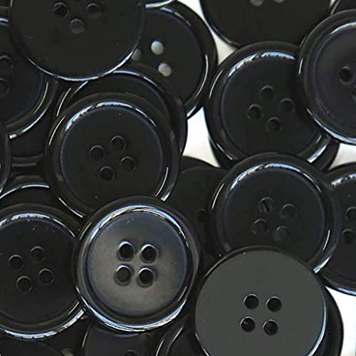 Fasclot Cufflink for Women Button 4 Holes 1 Inch Buttons 25mm Sewi...