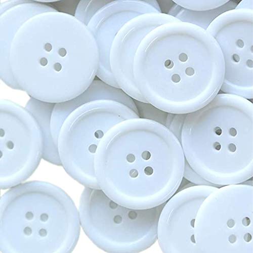 Fasclot Cufflink for Women Button 4 Holes 1 Inch Buttons 25mm Sewi...