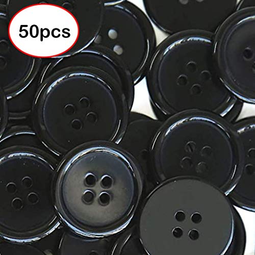 Fasclot Cufflink for Women Button 4 Holes 1 Inch Buttons 25mm Sewi...