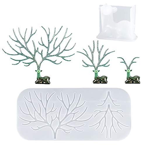 Home DIY, Deer Antler Silicone Mold Resin Casting Epoxy Jewelry Ma...
