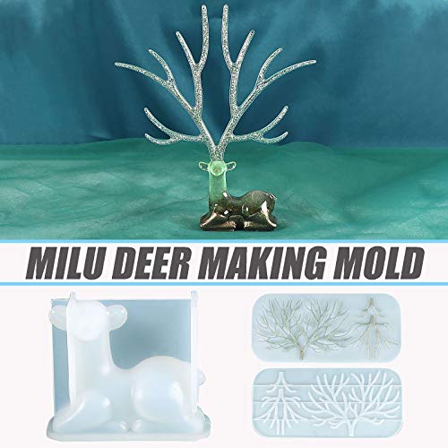 Home DIY, Deer Antler Silicone Mold Resin Casting Epoxy Jewelry Ma...