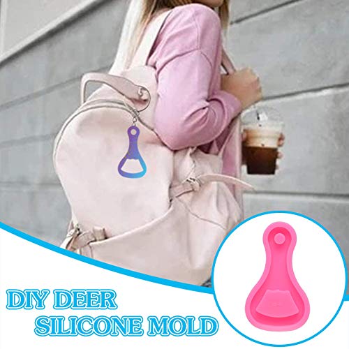 Home DIY, Key Chain Pendant Casting Silicone Mold Crystal Epoxy Re...