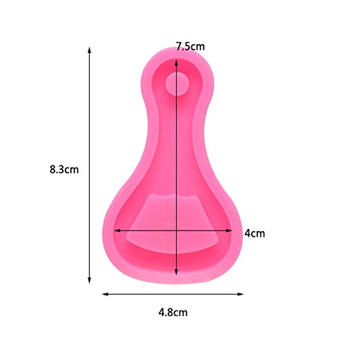 Home DIY, Key Chain Pendant Casting Silicone Mold Crystal Epoxy Re...