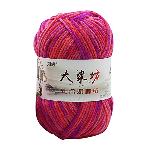 Home Textiles, 1PC 50g Chunky Colorful Hand Knitting Baby Milk Cot...