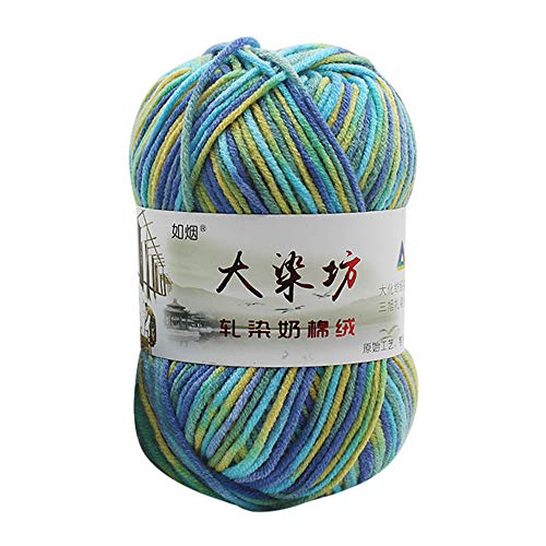 Home Textiles, 1PC 50g Chunky Colorful Hand Knitting Baby Milk Cot...