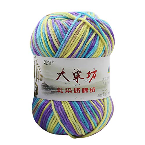 Home Textiles, 1PC 50g Chunky Colorful Hand Knitting Baby Milk Cot...