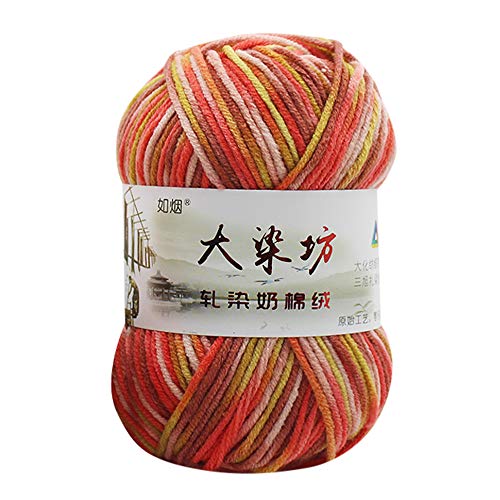 Home Textiles, 1PC 50g Chunky Colorful Hand Knitting Baby Milk Cot...