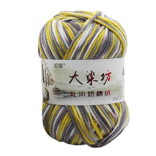 Home Textiles, 1PC 50g Chunky Colorful Hand Knitting Baby Milk Cot...