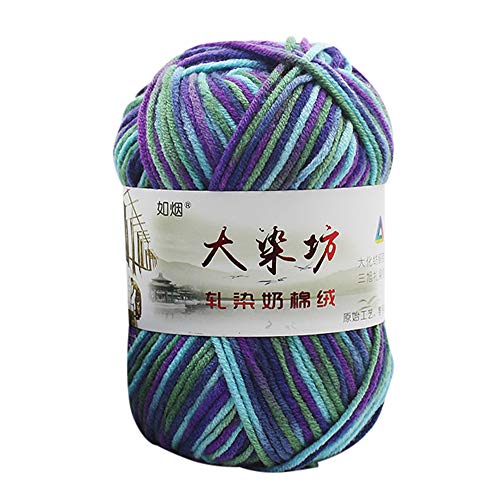Home Textiles, 1PC 50g Chunky Colorful Hand Knitting Baby Milk Cot...