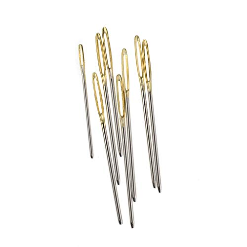Tools & Home Improvement, Large-Eye Blunt Needles 12 Piece Stainle...
