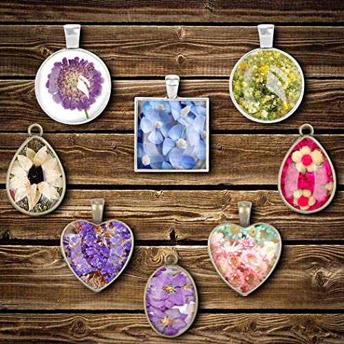 Fashionclubs 5 Styles Pendant Trays with 1pcs Silicone Resin Jewel...