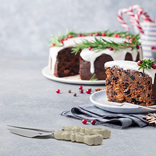 FASHIONCRAFT 2468 Vintage Double Heart Design Knife and Cake Serve...