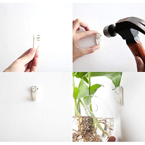 Fashionstorm Pack of 6 Glass Wall Hanging Planters Glass Plant Ter...