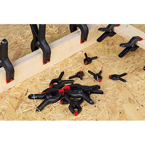 FASTPRO 20-PACK 4-Size Nylon Plastic Spring Clamps with String Bag...