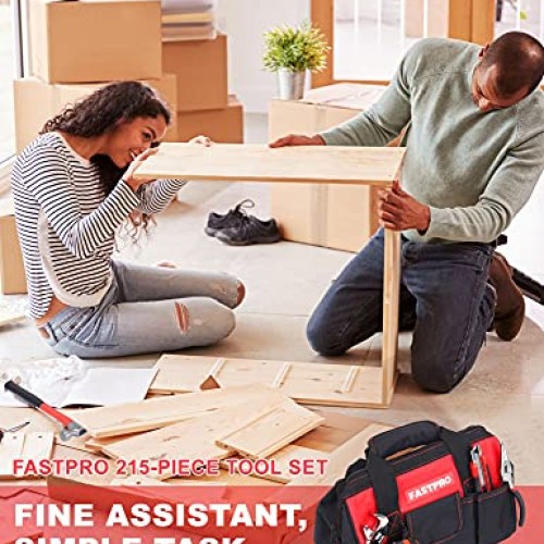 FASTPRO 215-Piece Home Repairing Tool Set with 12-Inch Wide Mouth ...