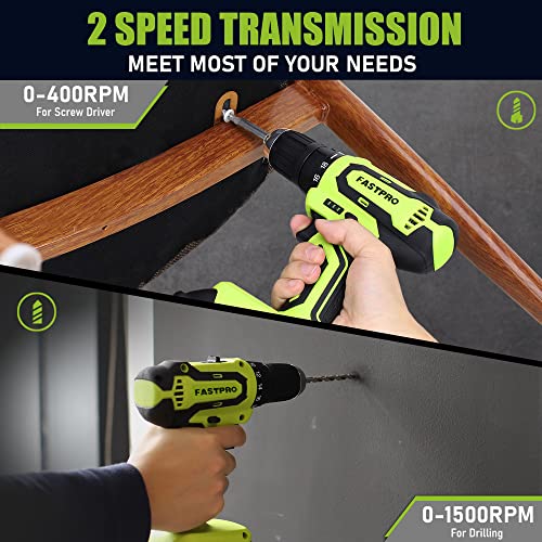 FASTPRO 232-Piece 20V Cordless Lithium-ion Drill Driver and Home T...