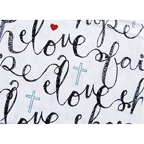 Fat Quarter - Faith, Hope, Love 18 x 21 ~ 100% Cotton Fabric ~ C...