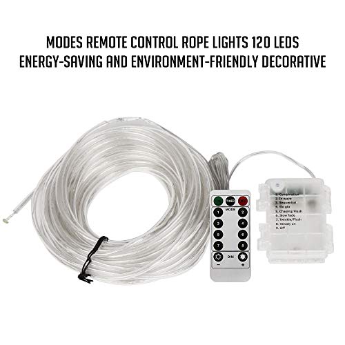 Fatpoom LED Rope Lights Battery Operated String Lights 40Ft 120 LE...