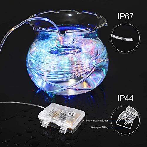 Fatpoom LED Rope Lights Battery Operated String Lights 40Ft 120 LE...