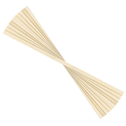 Favordrory 11.8 inches Wood Craft Sticks Natural Bamboo Sticks, Ba...
