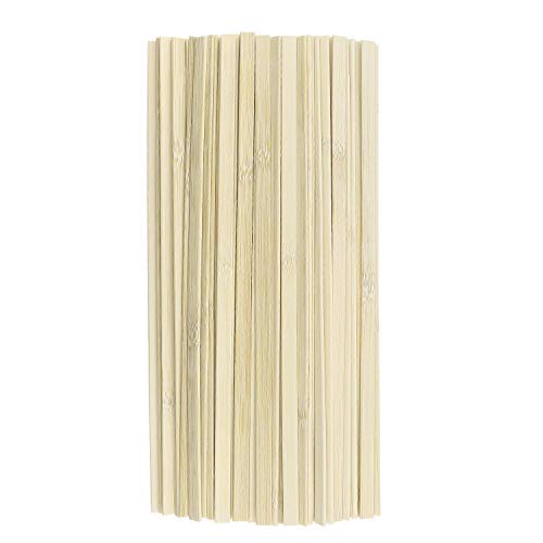 Favordrory 11.8 inches Wood Craft Sticks Natural Bamboo Sticks, Ba...