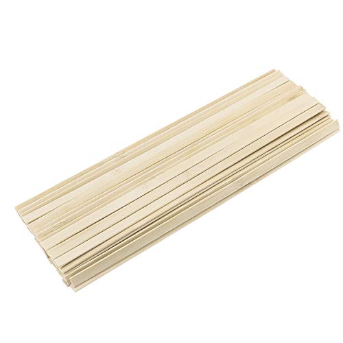 Favordrory 11.8 inches Wood Craft Sticks Natural Bamboo Sticks, Ba...