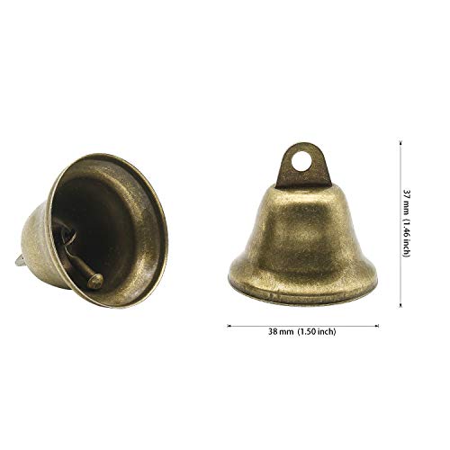 Favordrory 35PCS 38mm/1.5inch Vintage Bronze Jingle Bells, Craft B...