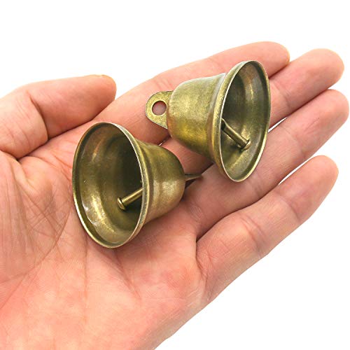 Favordrory 35PCS 38mm/1.5inch Vintage Bronze Jingle Bells, Craft B...