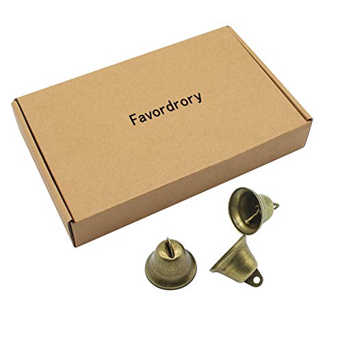 Favordrory 35PCS 38mm/1.5inch Vintage Bronze Jingle Bells, Craft B...