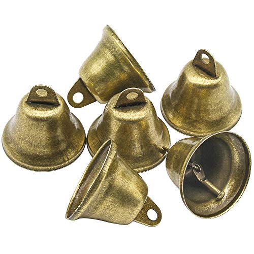 Favordrory 35PCS 38mm/1.5inch Vintage Bronze Jingle Bells, Craft B...