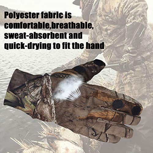 Camo Hunting Gloves Lightweight Pro Anti-Slip Shooting Gloves Wate...